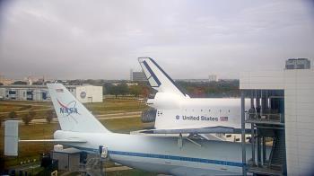 Weather camera view of Space Center Houston.