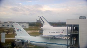 Weather camera view of Space Center Houston.