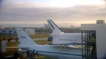 Weather camera view of Space Center Houston.