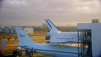 Weather camera view of Space Center Houston.