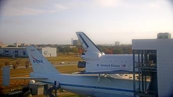 Weather camera view of Space Center Houston.