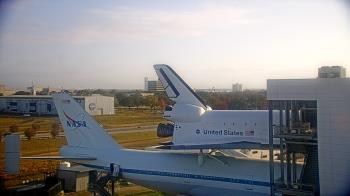 Weather camera view of Space Center Houston.