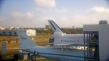 Weather camera view of Space Center Houston.