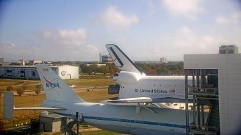 Weather camera view of Space Center Houston.
