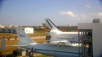 Weather camera view of Space Center Houston.