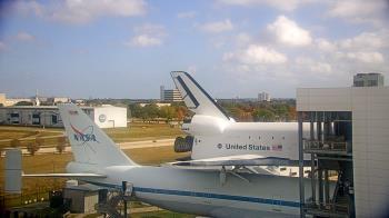 Weather camera view of Space Center Houston.