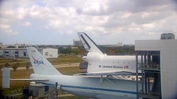 Weather camera view of Space Center Houston.