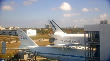 Weather camera view of Space Center Houston.