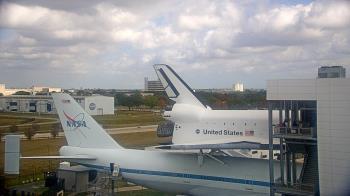 Weather camera view of Space Center Houston.