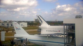 Weather camera view of Space Center Houston.