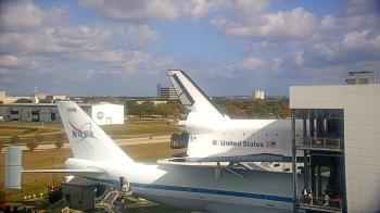 Weather camera view of Space Center Houston.