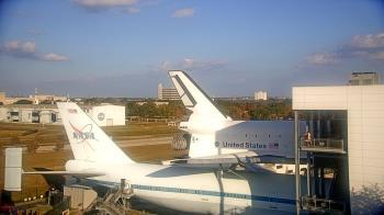 Weather camera view of Space Center Houston.