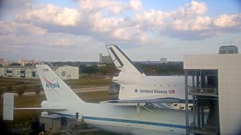 Weather camera view of Space Center Houston.