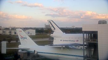 Weather camera view of Space Center Houston.