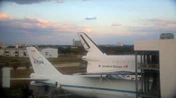 Weather camera view of Space Center Houston.
