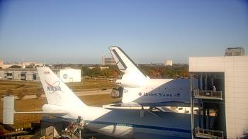 Weather camera view of Space Center Houston.