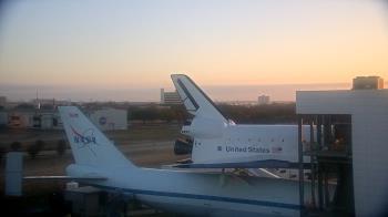 Weather camera view of Space Center Houston.