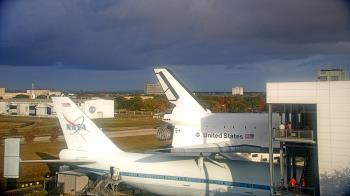 Weather camera view of Space Center Houston.