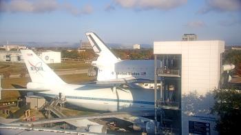 Weather camera view of Space Center Houston.