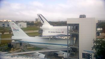 Weather camera view of Space Center Houston.