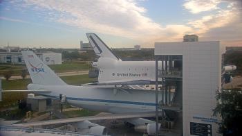 Weather camera view of Space Center Houston.