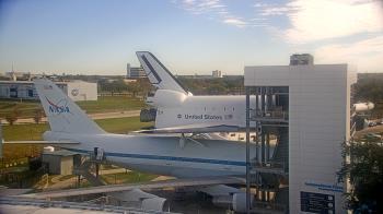 Weather camera view of Space Center Houston.