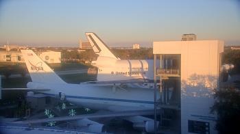 Weather camera view of Space Center Houston.