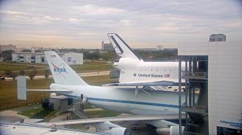 Weather camera view of Space Center Houston.