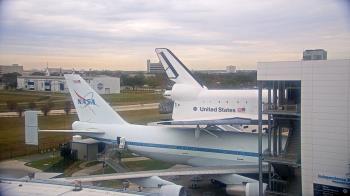 Weather camera view of Space Center Houston.