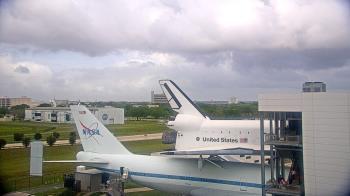 Weather camera view of Space Center Houston.