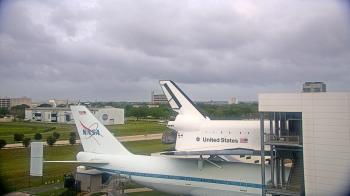 Weather camera view of Space Center Houston.