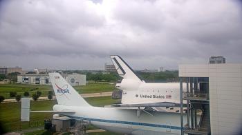 Weather camera view of Space Center Houston.