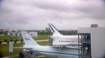 Weather camera view of Space Center Houston.