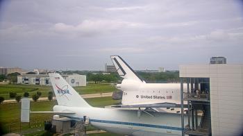 Weather camera view of Space Center Houston.