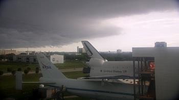 Weather camera view of Space Center Houston.