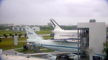Weather camera view of Space Center Houston.