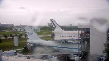 Weather camera view of Space Center Houston.