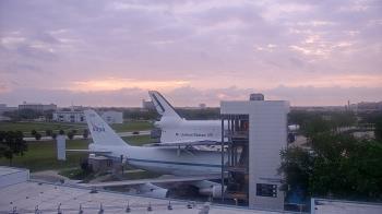 Weather camera view of Space Center Houston.