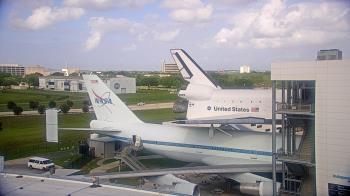 Weather camera view of Space Center Houston.