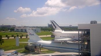 Weather camera view of Space Center Houston.