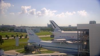 Weather camera view of Space Center Houston.