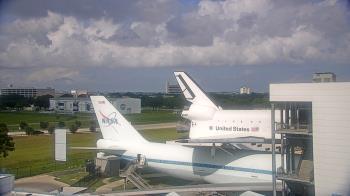 Weather camera view of Space Center Houston.