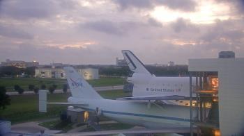 Weather camera view of Space Center Houston.
