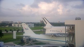Weather camera view of Space Center Houston.