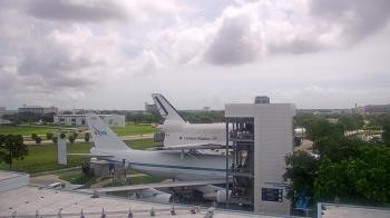 Weather camera view of Space Center Houston.