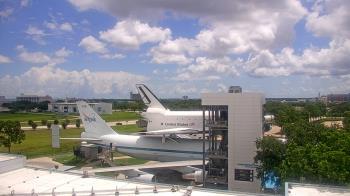 Weather camera view of Space Center Houston.