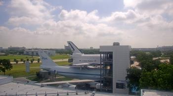 Weather camera view of Space Center Houston.