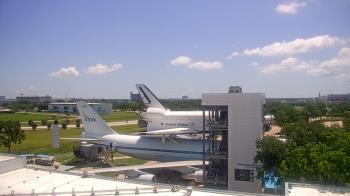 Weather camera view of Space Center Houston.