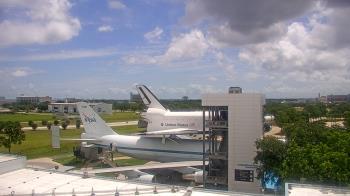 Weather camera view of Space Center Houston.