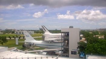 Weather camera view of Space Center Houston.